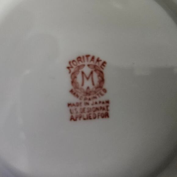 Noritake Hand Painted Japan Floral Gold Trim Bowl 5" Dia x 3" H Vintage Mark M - Picture 6 of 6